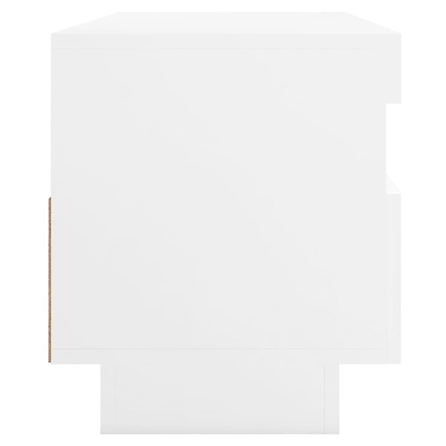 Tv-Meubel Met Led-Verlichting 100 x 35 x 40 cm Wit