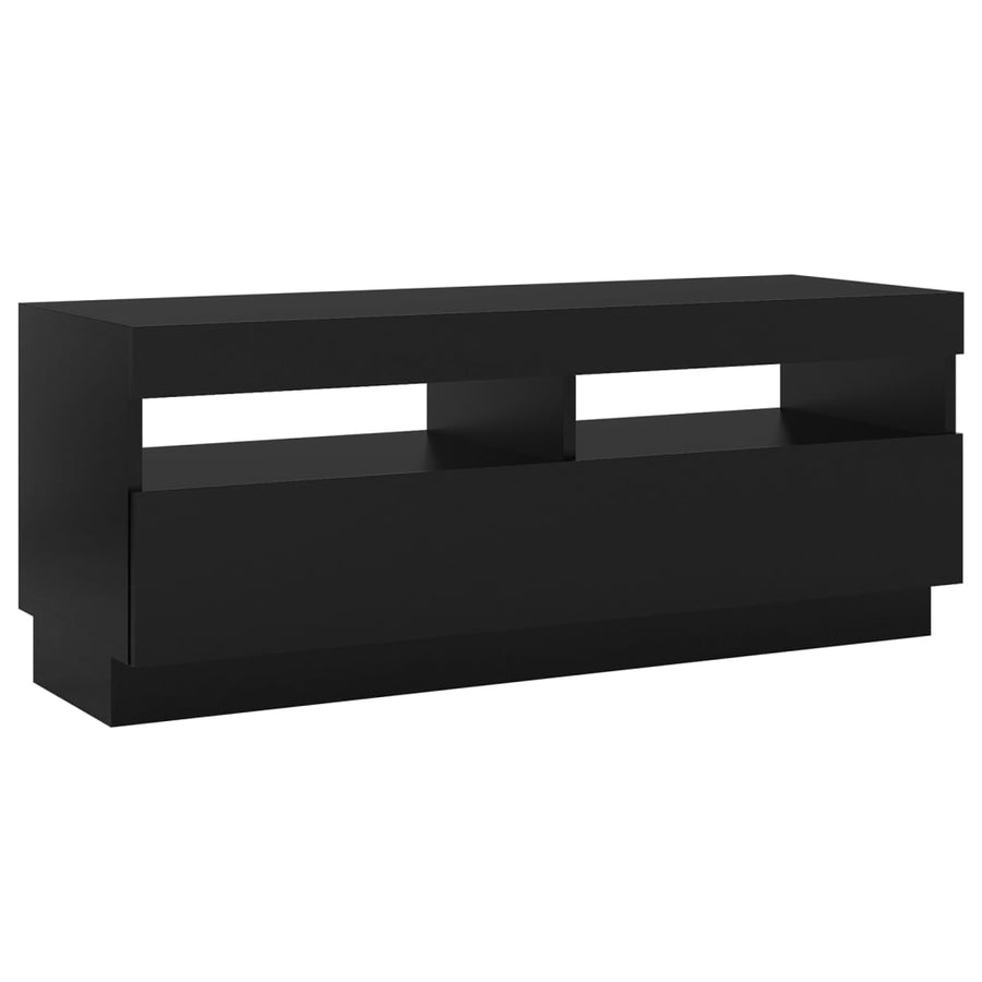 Tv-Meubel Met Led-Verlichting 100 x 35 x 40 cm Zwart