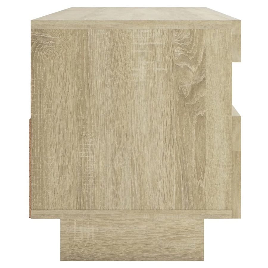 Tv-Meubel Met Led-Verlichting Kleurig 100 x 35 x 40 cm Sonoma eiken