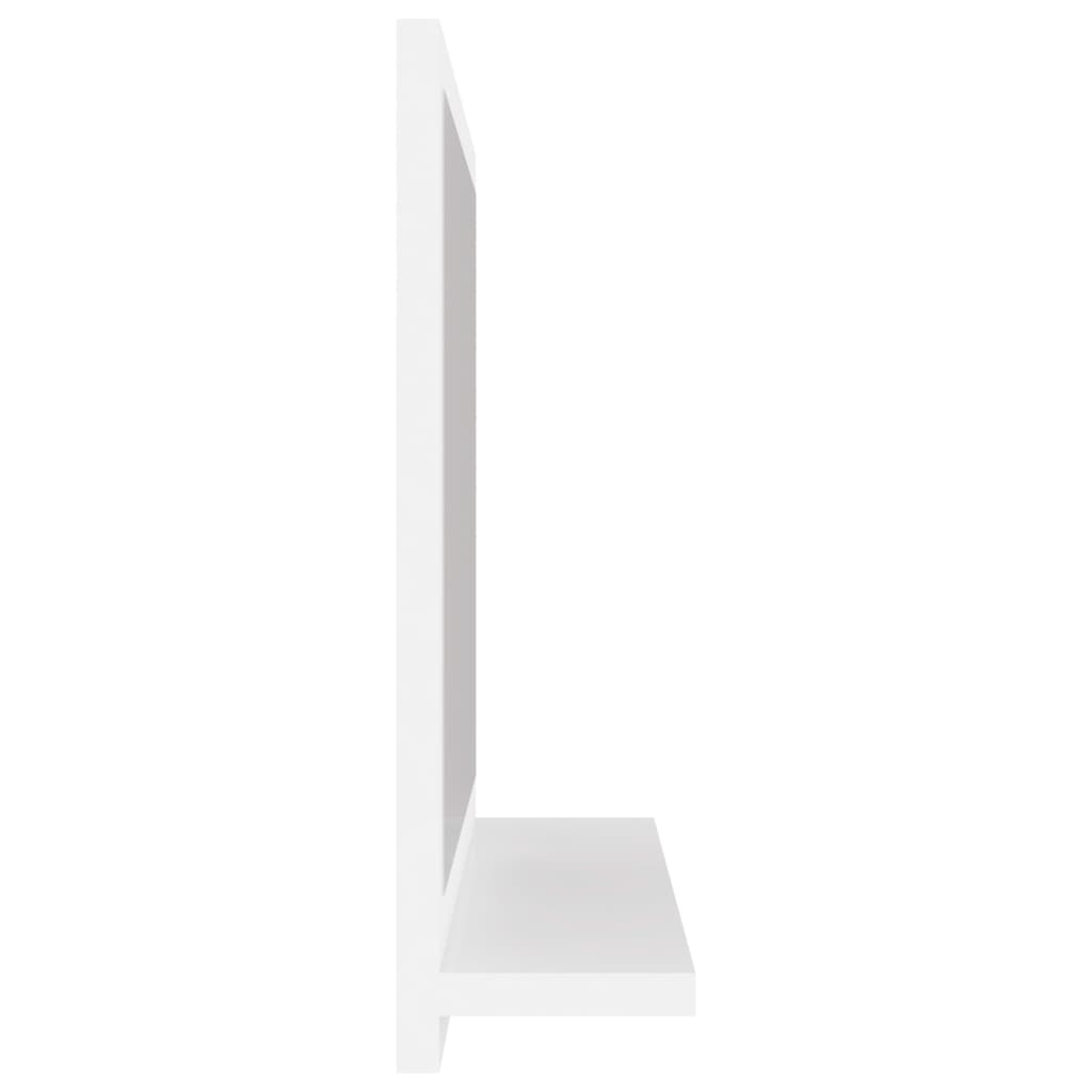 Badkamerspiegel 40X0,5X37 Cm Bewerkt Hout Wit 40 cm
