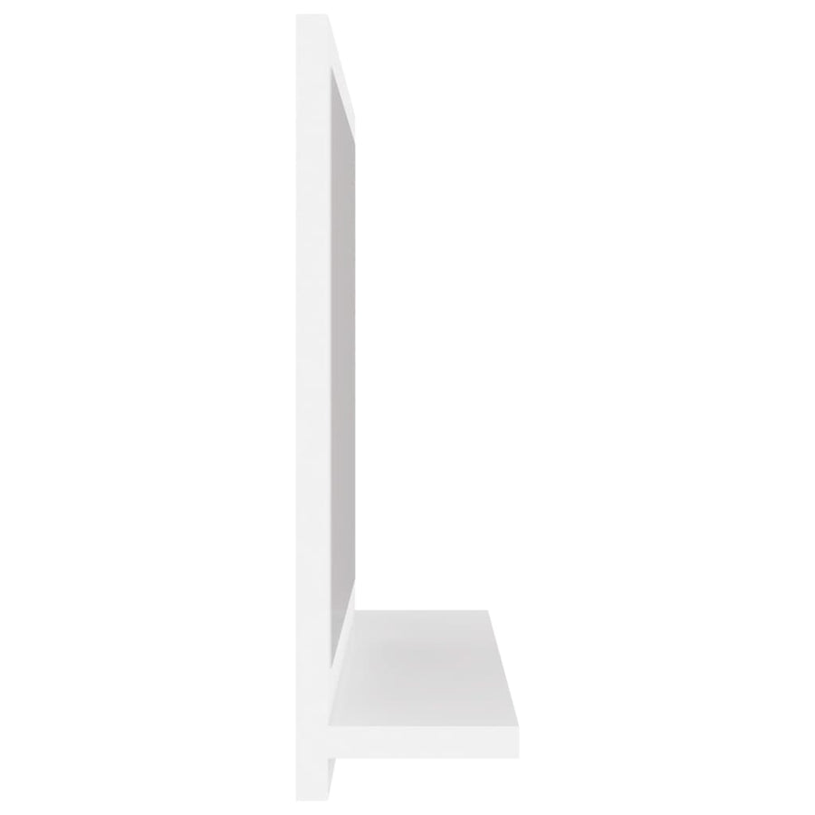 Badkamerspiegel 40X0,5X37 Cm Bewerkt Hout Wit 40 cm