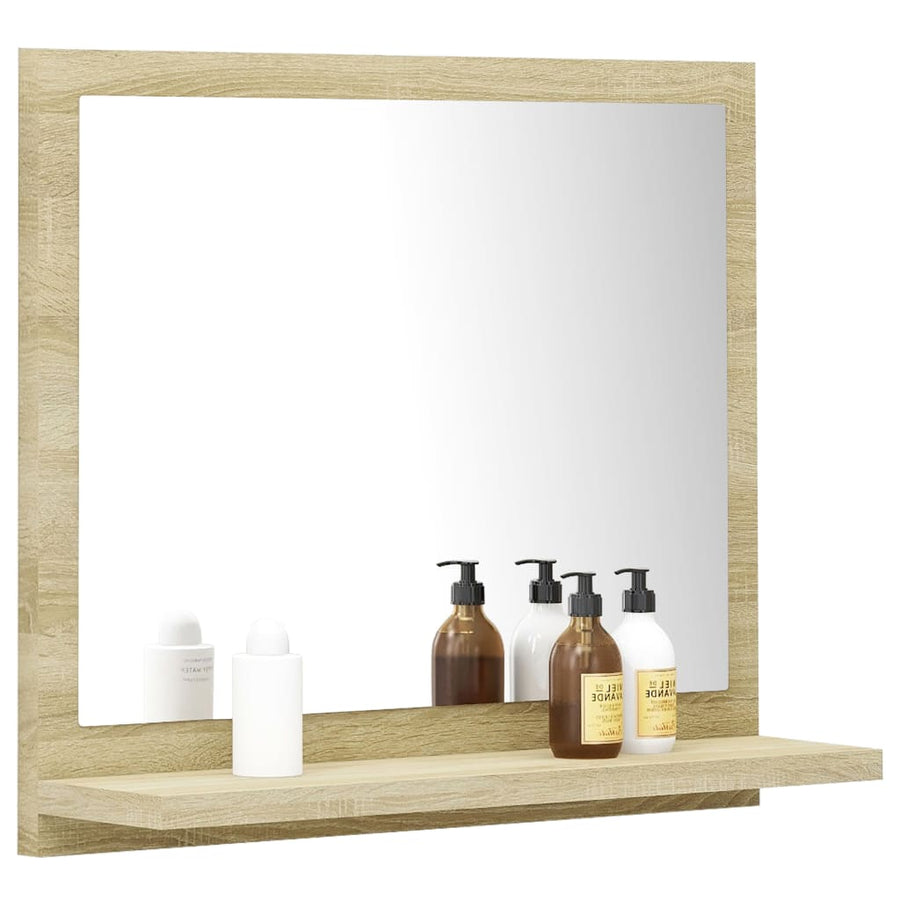 Badkamerspiegel 40X0,5X37 Cm Spaanplaat Kleurig Sonoma eiken 40 cm