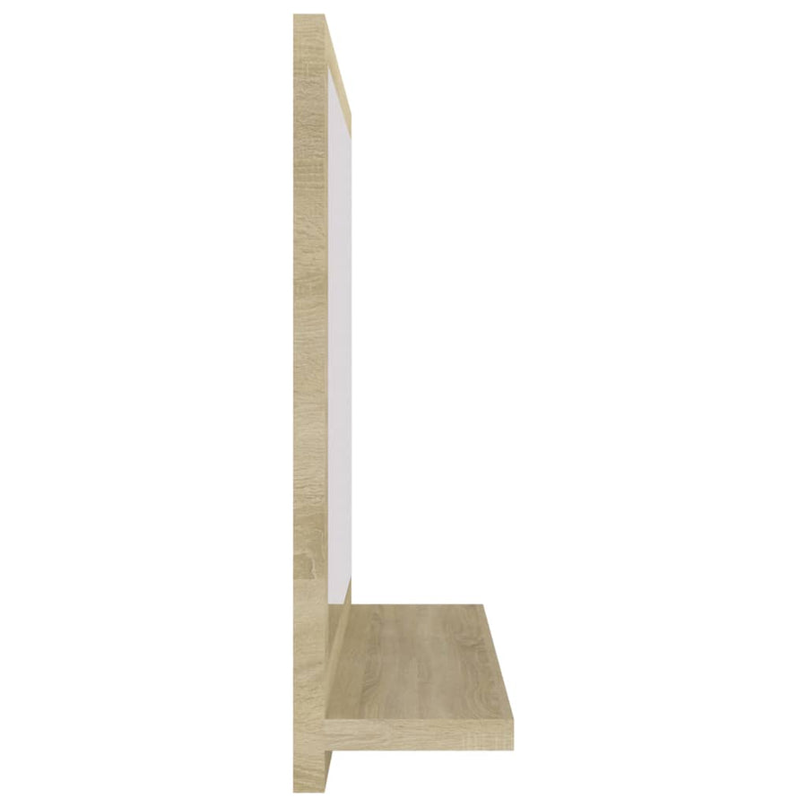 Badkamerspiegel 40X0,5X37 Cm Spaanplaat Kleurig Sonoma eiken 40 cm