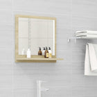 Badkamerspiegel 40x10,5x37 cm spaanplaat sonoma eiken