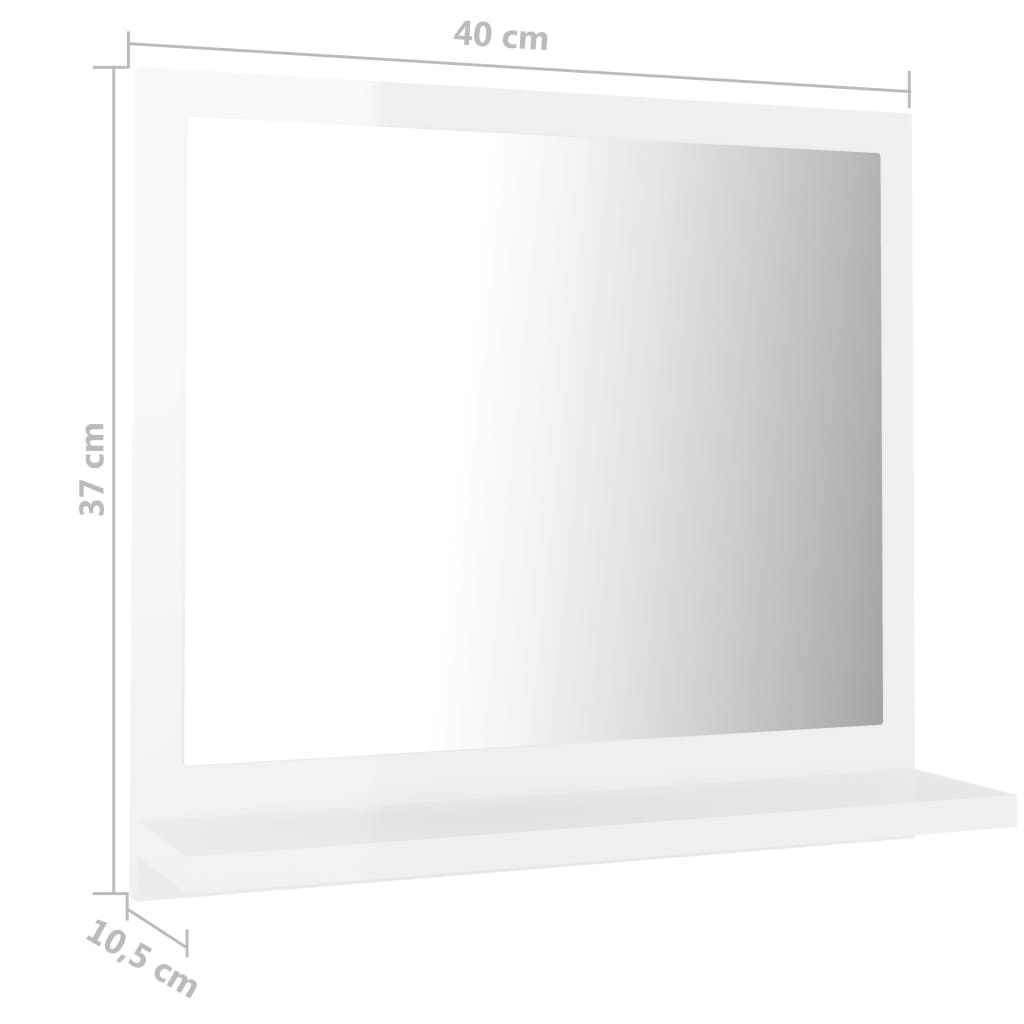 Badkamerspiegel 40X10,5X37 Cm Spaanplaat 40 x 10.5 x 37 cm