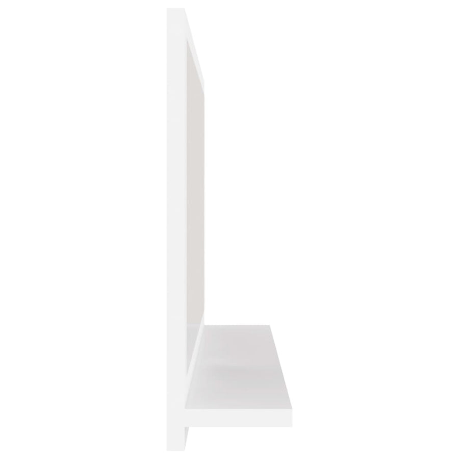 Badkamerspiegel 60X0,5X37 Cm Bewerkt Hout Wit 60 cm