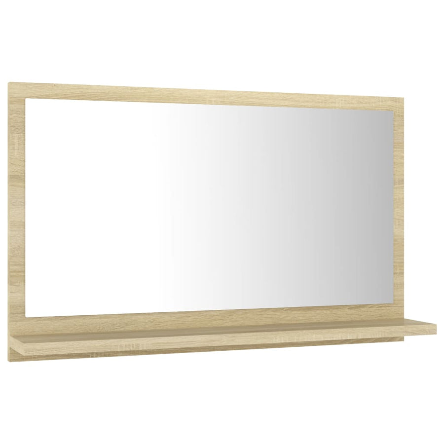 Badkamerspiegel 60X0,5X37 Cm Spaanplaat Kleurig Sonoma eiken 60 cm