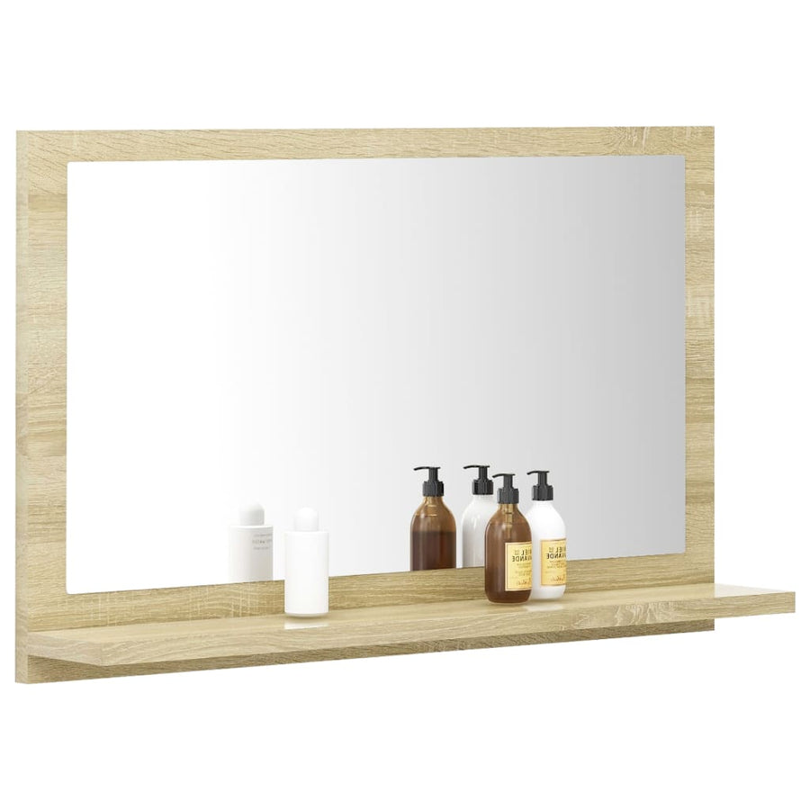 Badkamerspiegel 60X0,5X37 Cm Spaanplaat Kleurig Sonoma eiken 60 cm