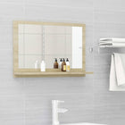 Badkamerspiegel 60x10,5x37 cm spaanplaat sonoma eiken