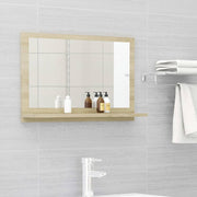 Badkamerspiegel 60x10,5x37 cm spaanplaat sonoma eiken