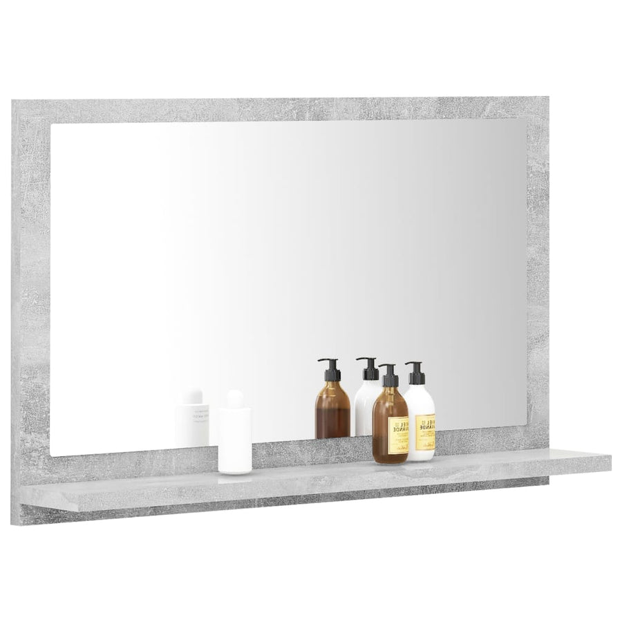 Badkamerspiegel 60X0,5X37 Cm Spaanplaat Betongrijs 60 cm