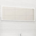 Bathroom mirror 90x1.5x37 cm particle board white