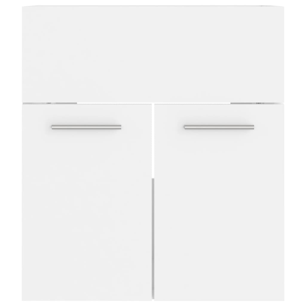 Wastafelkast 4X38,5X46 Cm Bewerkt Hout 41 x 38.5 x 46 cm Wit
