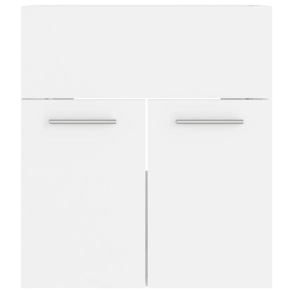 Wastafelkast 4X38,5X46 Cm Bewerkt Hout 41 x 38.5 x 46 cm Wit