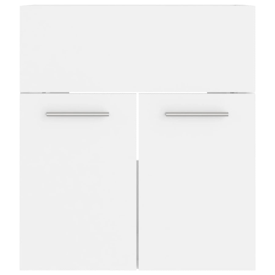 Wastafelkast 4X38,5X46 Cm Bewerkt Hout 41 x 38.5 x 46 cm Wit