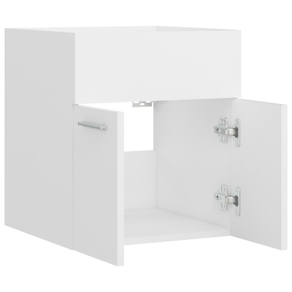 Wastafelkast 4X38,5X46 Cm Bewerkt Hout 41 x 38.5 x 46 cm Wit