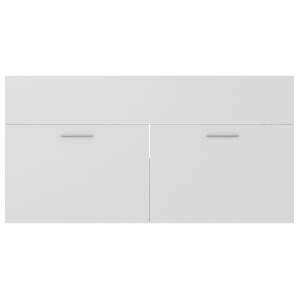 Wastafelkast 90X38,5X46 Cm Spaanplaat 90 x 38.5 x 46 cm Wit