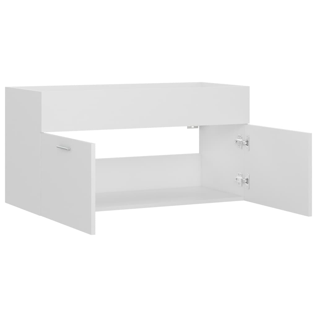 Wastafelkast 90X38,5X46 Cm Spaanplaat 90 x 38.5 x 46 cm Wit