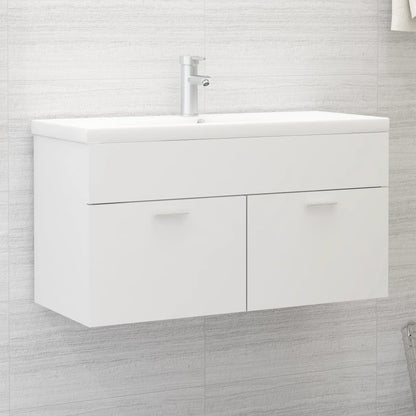 Wastafelkast 90X38,5X46 Cm Spaanplaat 90 x 38.5 x 46 cm Wit