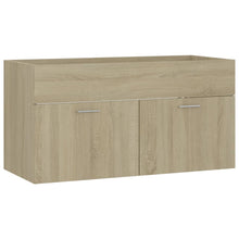 Wastafelkast 90X38,5X46 Cm Spaanplaat Kleurig 90 x 38.5 x 46 cm Sonoma eiken