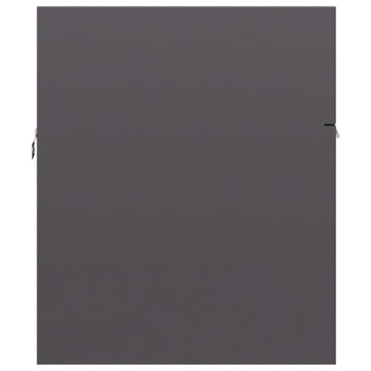 Wastafelkast 90X38,5X46 Cm Spaanplaat 90 x 38.5 x 46 cm Hoogglans grijs