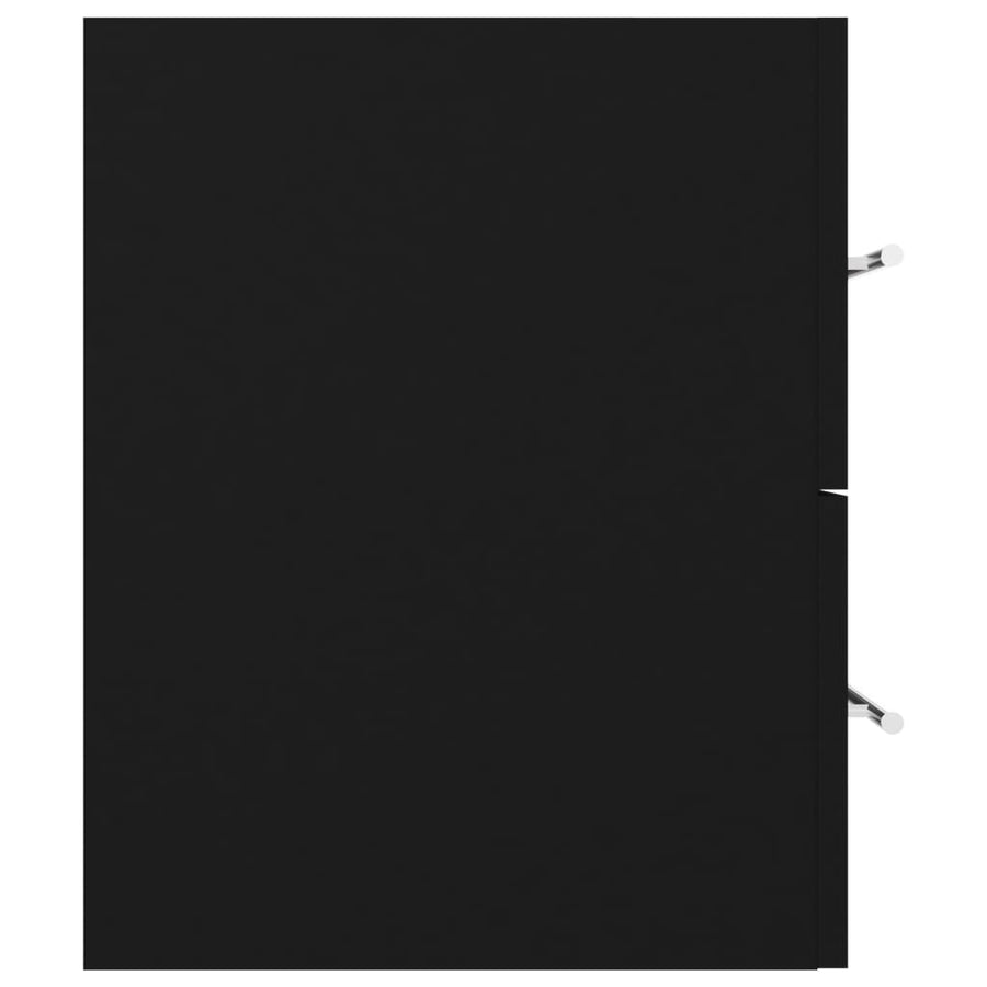 Wastafelkast 100X38,5X48 Cm Spaanplaat Zwart