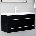 804719 Vanity unit 100x38.5x48 cm engineered wood black