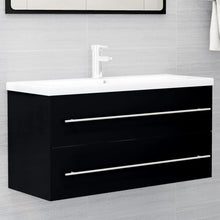 Wastafelkast 100X38,5X48 Cm Spaanplaat Zwart