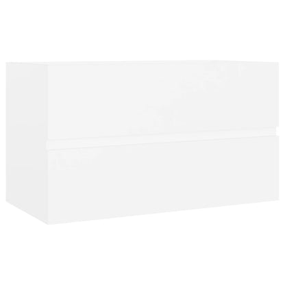 Wastafelkast 80X38,5X45 Cm Spaanplaat 80 x 38.5 x 45 cm Wit