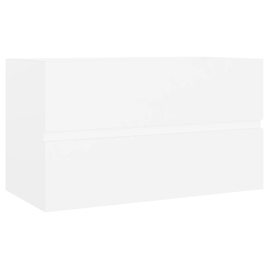 Wastafelkast 80X38,5X45 Cm Spaanplaat 80 x 38.5 x 45 cm Wit