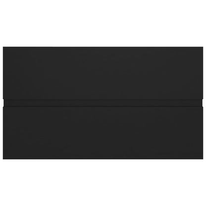 Wastafelkast 80X38,5X45 Cm Bewerkt Hout Zwart 80 x 38.5 x 45 cm