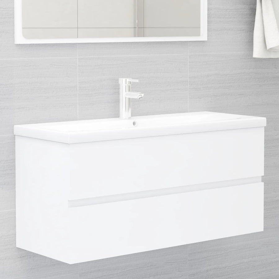 Wastafelkast 00X38,5X45 Cm Spaanplaat 100 x 38.5 x 45 cm Wit