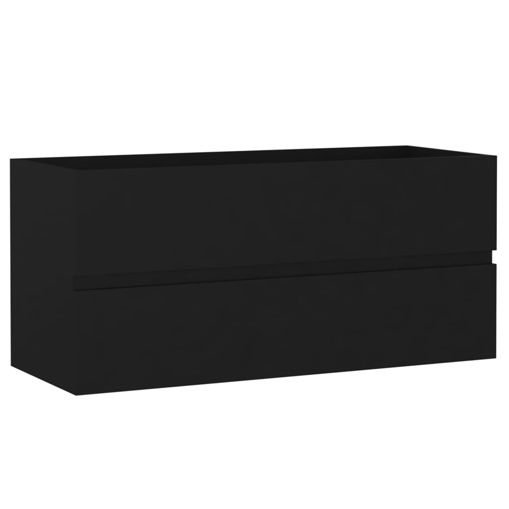 Wastafelkast 00X38,5X45 Cm Spaanplaat 100 x 38.5 x 45 cm Zwart