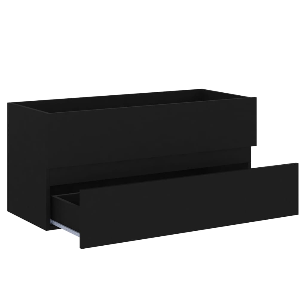 Wastafelkast 00X38,5X45 Cm Spaanplaat 100 x 38.5 x 45 cm Zwart