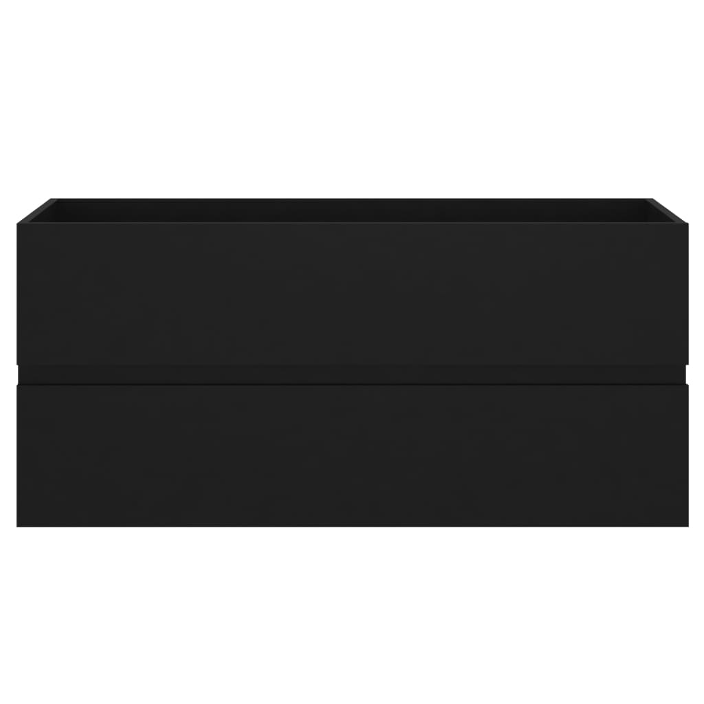 Wastafelkast 00X38,5X45 Cm Spaanplaat 100 x 38.5 x 45 cm Zwart