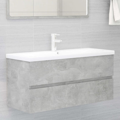 Wastafelkast 00X38,5X45 Cm Spaanplaat 100 x 38.5 x 45 cm Betongrijs