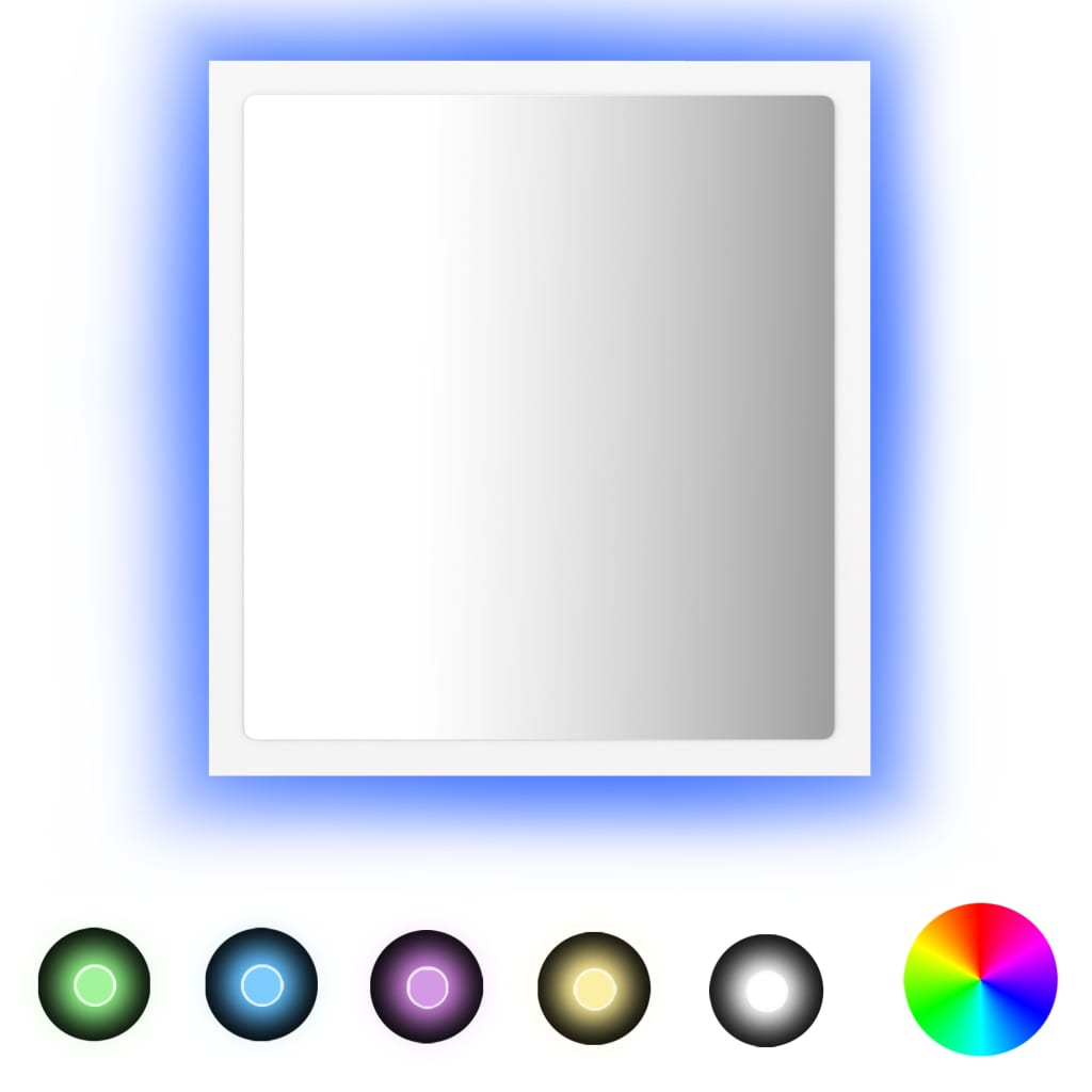Badkamerspiegel Led 40X8,5X37 Cm Acryl Wit
