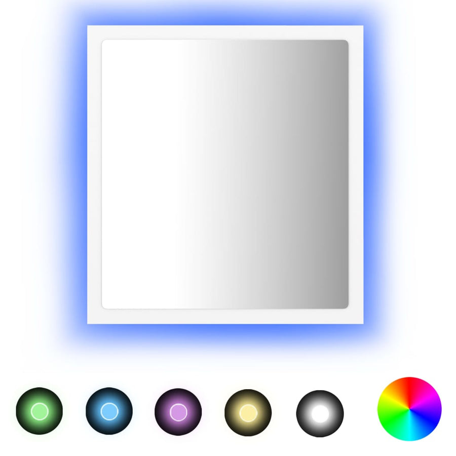 Badkamerspiegel Led 40X8,5X37 Cm Acryl Wit