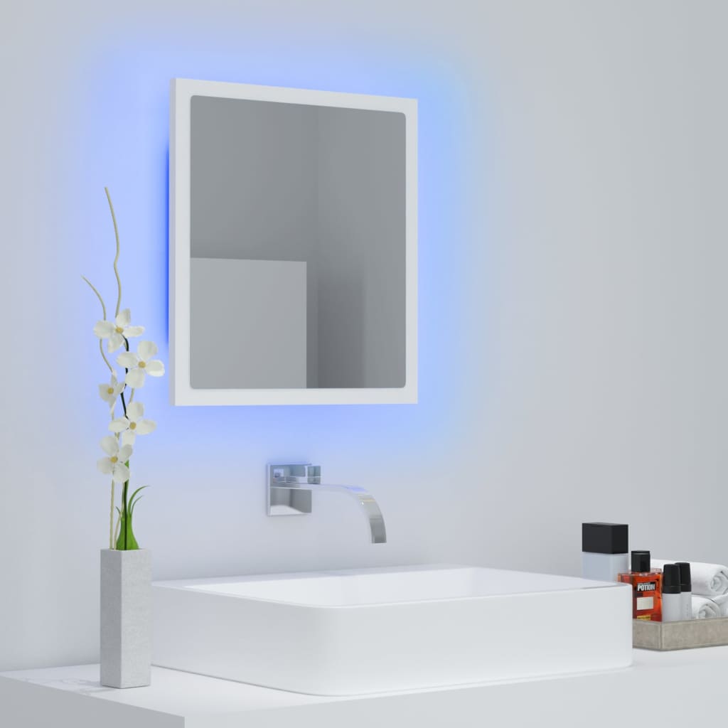 Badkamerspiegel Led 40X8,5X37 Cm Acryl Wit