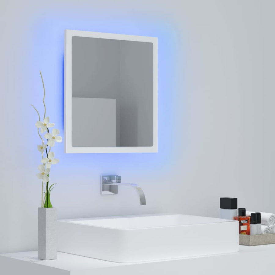 Badkamerspiegel Led 40X8,5X37 Cm Acryl Wit