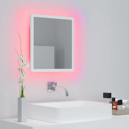 Badkamerspiegel Led 40X8,5X37 Cm Acryl Wit