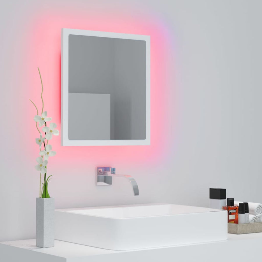 Badkamerspiegel Led 40X8,5X37 Cm Acryl Wit