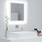 Bathroom Mirror LED 40x8.5x37 cm acrylic white