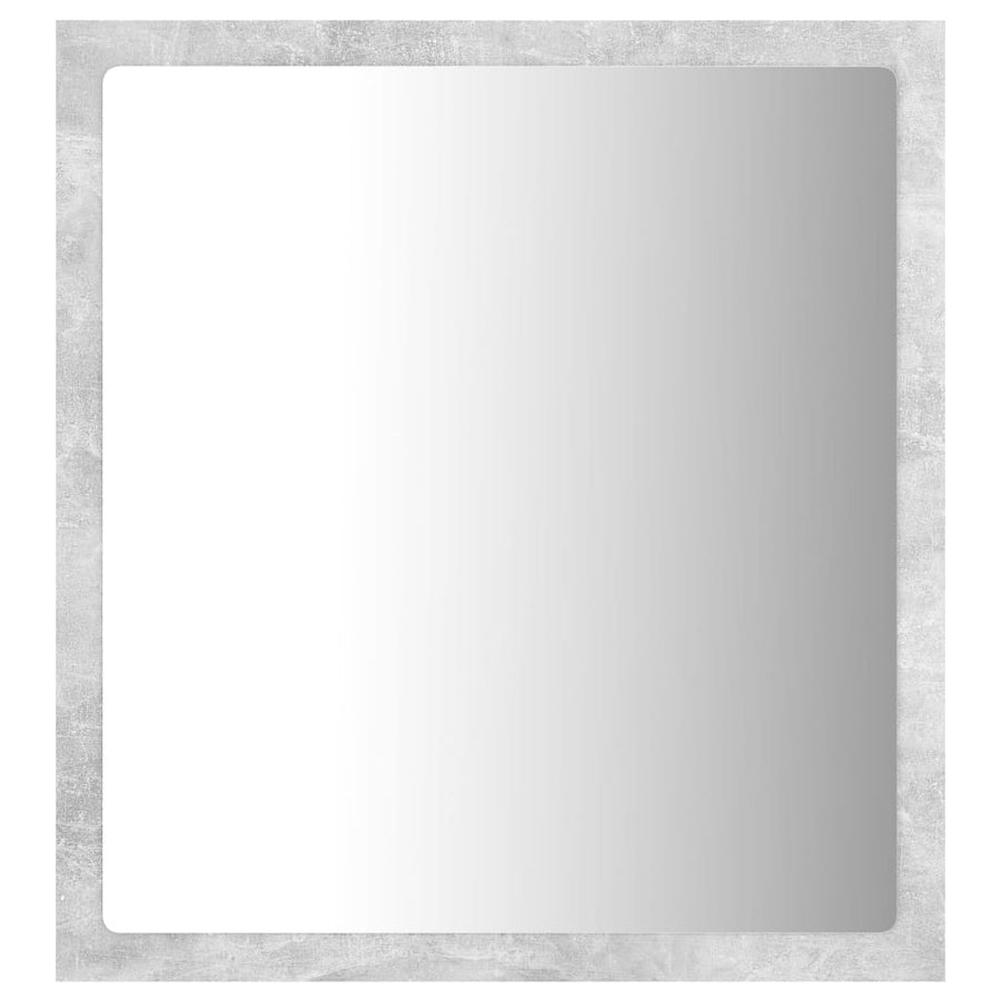 Badkamerspiegel LED 40x8,5x37 cm acryl betongrijs Betongrijs