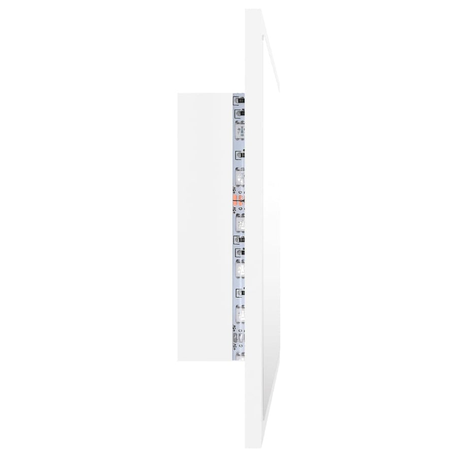 Badkamerspiegel Led 60X8,5X37 Cm Acryl Wit