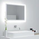 Bathroom Mirror LED 60x8.5x37 cm acrylic white
