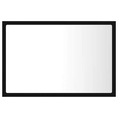 Badkamerspiegel Led 60X8,5X37 Cm Acryl Zwart