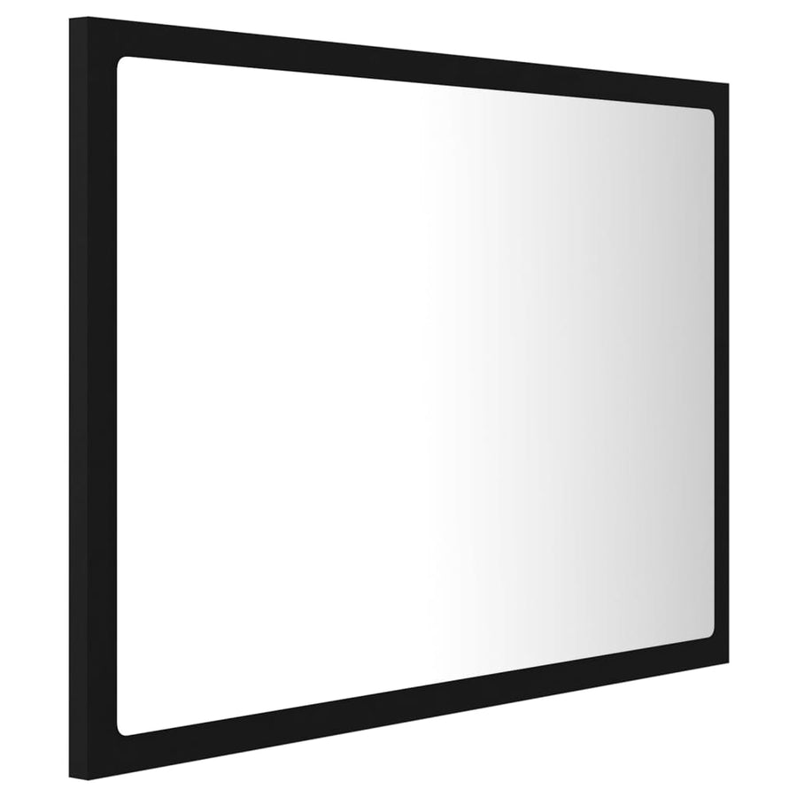 Badkamerspiegel Led 60X8,5X37 Cm Acryl Zwart