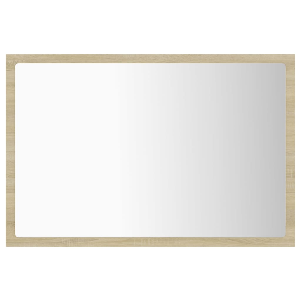 Badkamerspiegel Led 60X8,5X37 Cm Acryl Sonoma Eikenkleurig 1