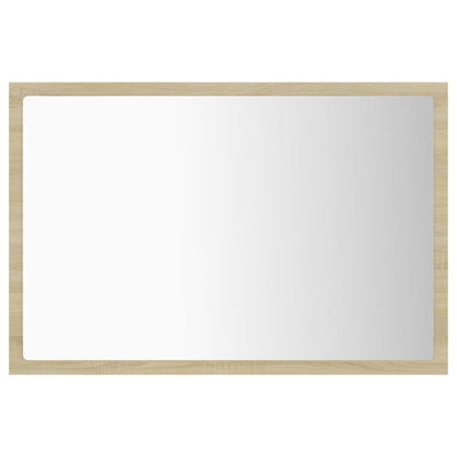 Badkamerspiegel Led 60X8,5X37 Cm Acryl Sonoma Eikenkleurig 1